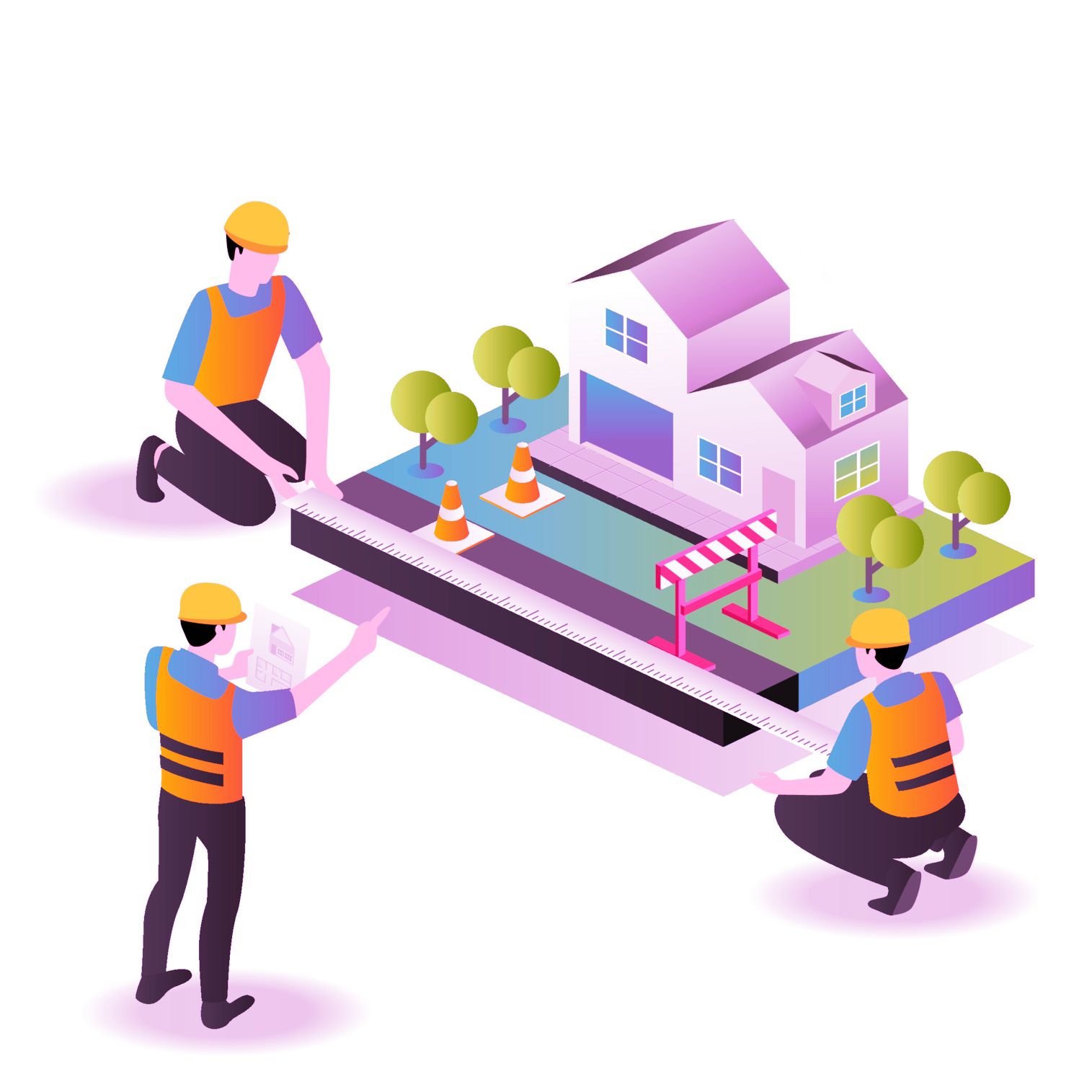 Construction site inspection template