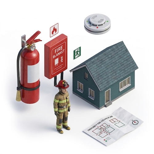 Fire prevention and safety template